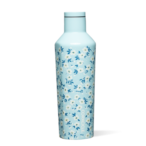 CORKCICLE 16oz ditsy floral blue floral canteen