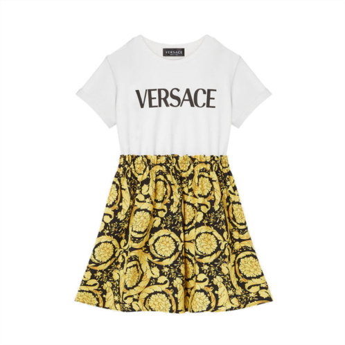 Versace white & gold dress
