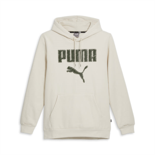 Puma mens faux embroidered hoodie