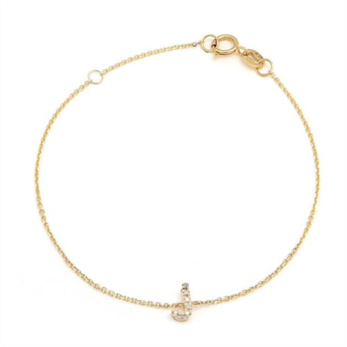Monary diamond intiialj bracelet (yg/7+1)