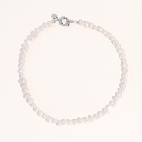 Joey Baby silver jackie essential pearl necklace