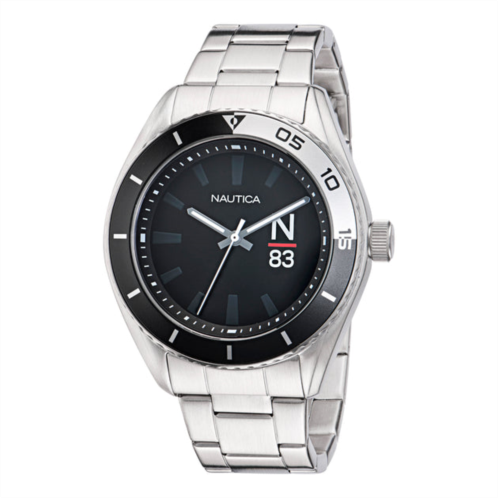 Nautica finn world 3-hand stainless steel watch