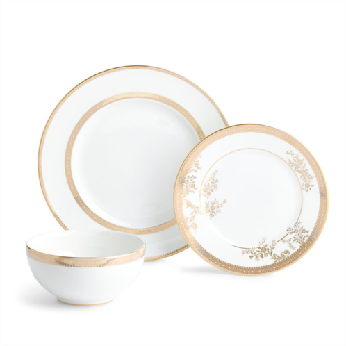 Wedgwood vera wang lace gold dinnerware set, 12 piece set