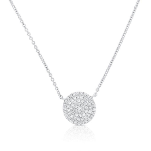 Sabrina Designs 14k gold & diamond disc necklace