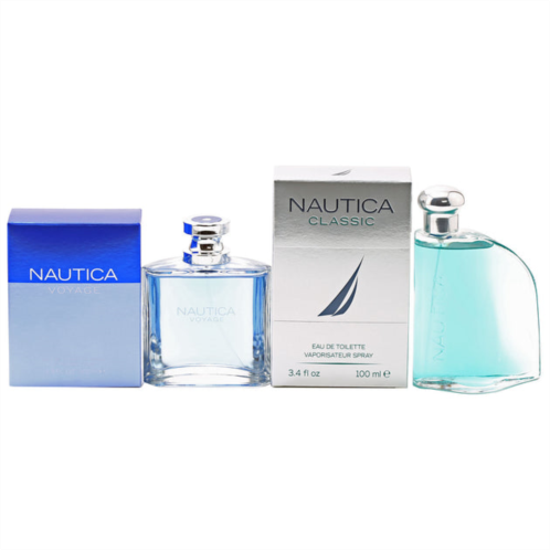 NAUTICA duo - classic & voyages 3.4 oz edt sprays