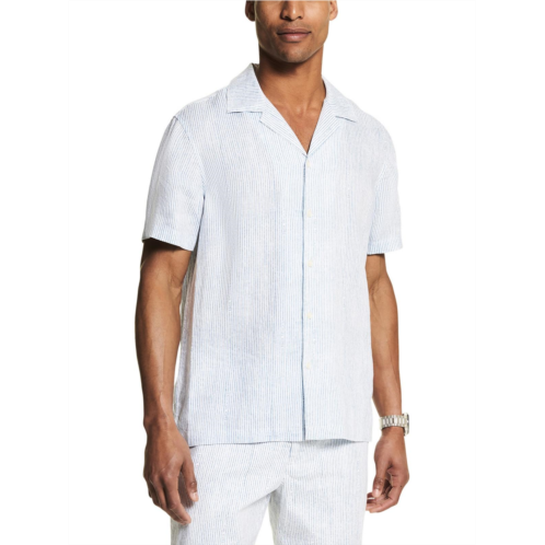 Michael Kors mens linen { button-down shirt