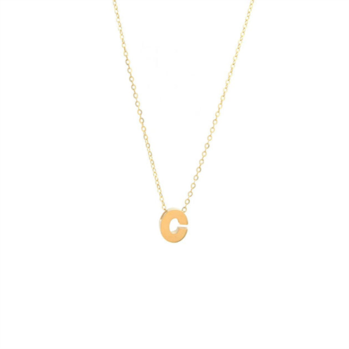 Monary 14k yg initial c with chain