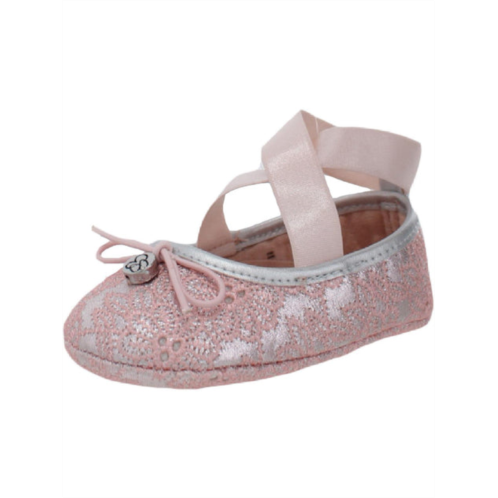 Jessica Simpson oona girls metallic ankle strap ballet flats