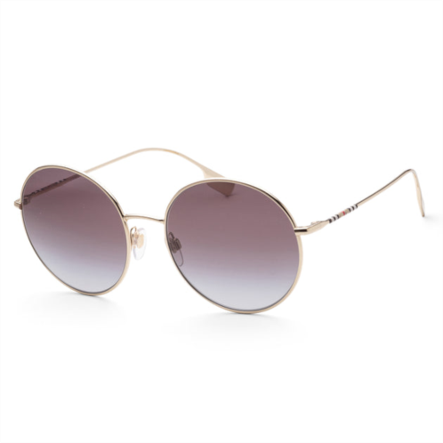 Burberry womens be3132-11098g pippa 58mm light gold sunglasses