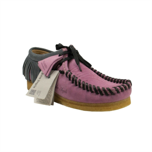 Palm Angels lilac purple suede wallabee tassel shoes