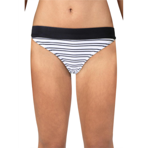 French Connection womens high waist striped bikini swim bottom