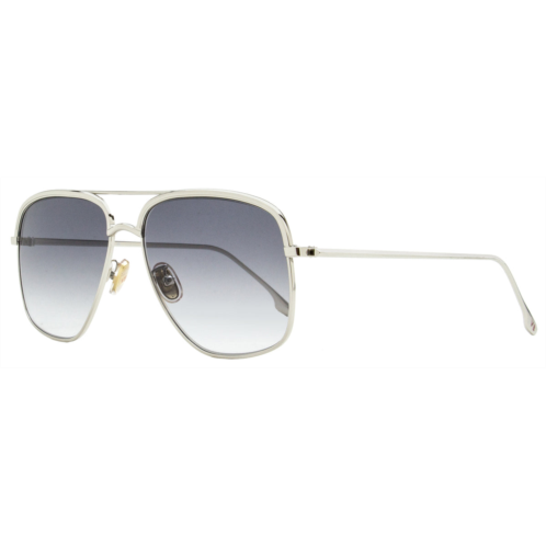 Victoria Beckham womens navigator sunglasses vb200s 040 silver 57mm