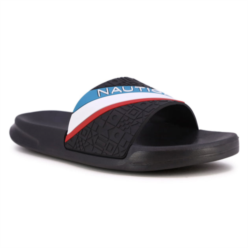Nautica logo slide sandal