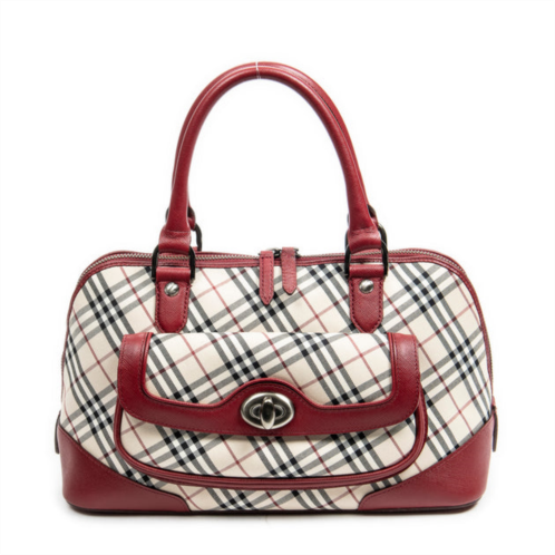 Burberry turn lock front pocket dome tote