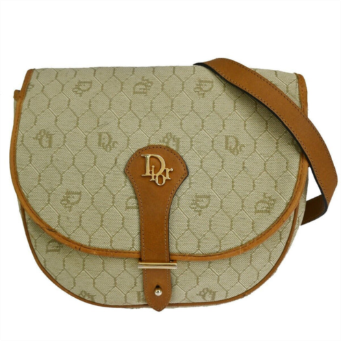 Dior honeycomb canvas shoulder bag (pre-owned)