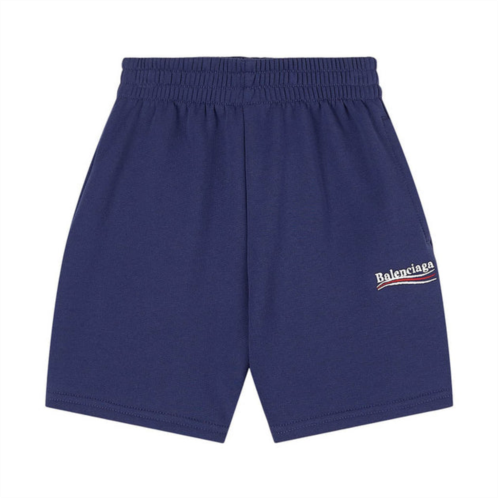 BALENCIAGA blue logo shorts