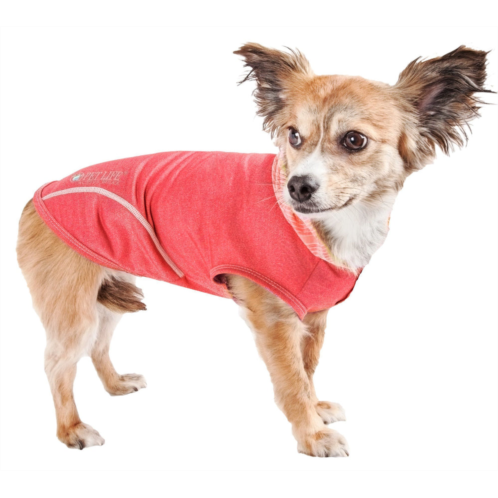 Pet Life active pull-rover 4-way stretch sleeveless fitness yoga dog t-shirt hoodie
