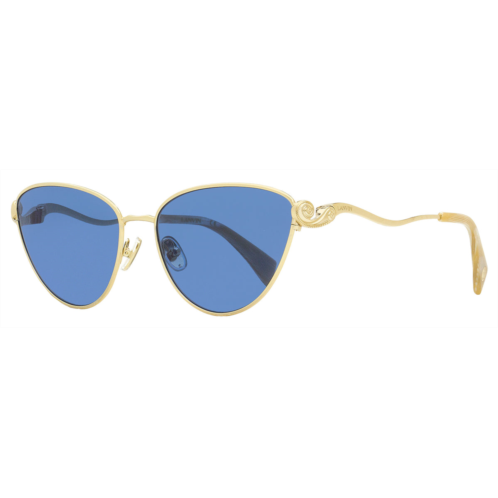 Lanvin womens rateau cat-eye sunglasses lnv112s 743 gold/horn 59mm