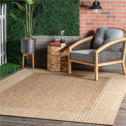 NuLOOM asha simple border indoor/outdoor area rug