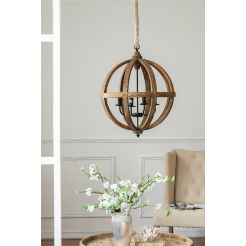 Simplie Fun 4 - light wood chandelier