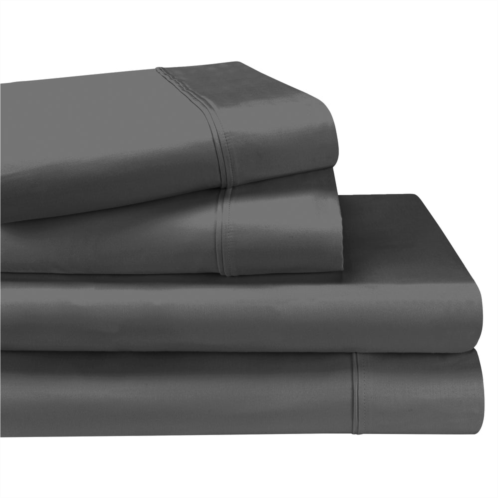 Superior 1200-thread count breathable egyptian cotton luxurious solid deep pocket sheet set