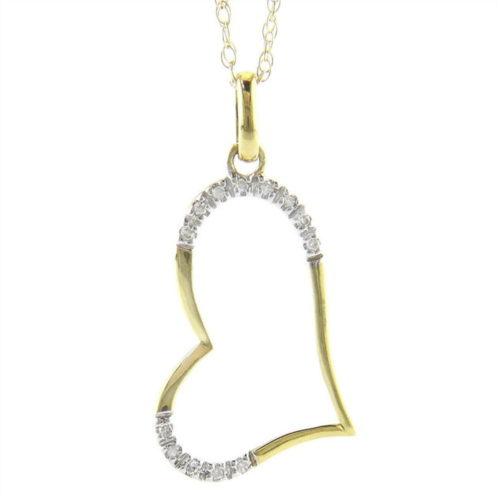 Monary diamond pendant (yg) with chain