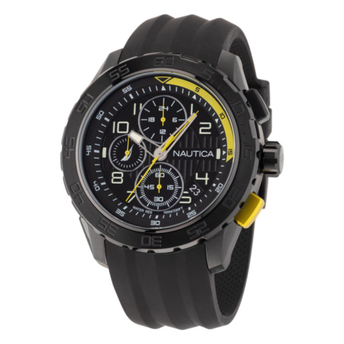 Nautica mens nst 101 recycled silicone chronograph watch