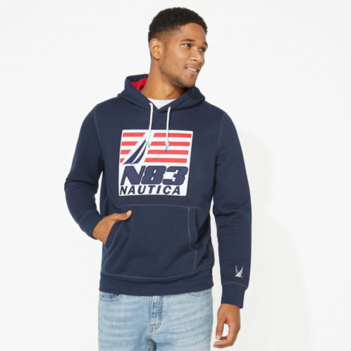 Nautica mens big & tall n83 graphic pullover hoodie