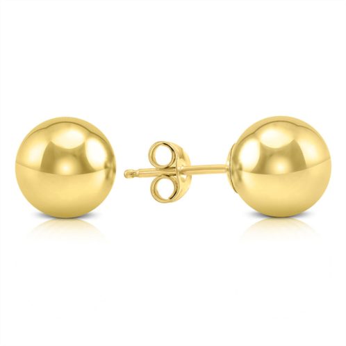 Monary 8mm 14k yellow gold filled round ball earrings