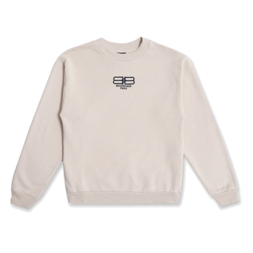 BALENCIAGA beige logo sweatshirt