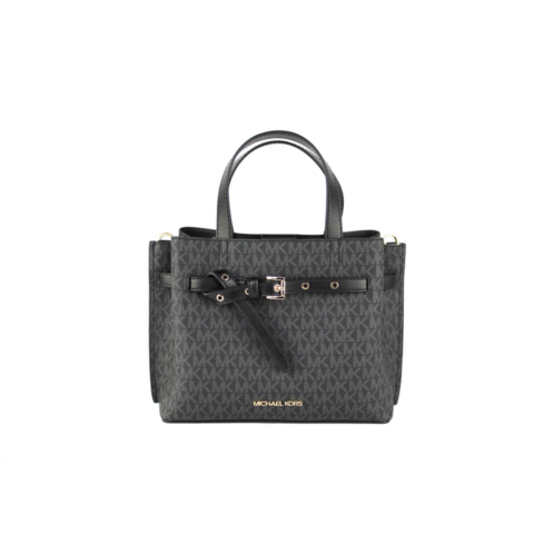 Michael Kors emilia small signature pvc satchel crossbody handbag womens purse