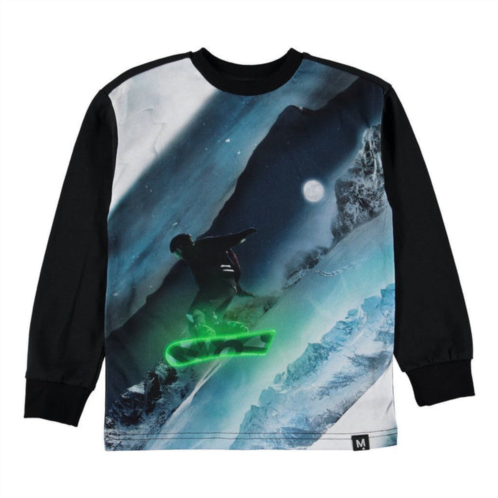 Molo black risci snowboarding t-shirt