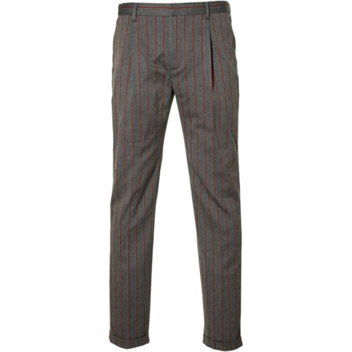 SCOTCH & SODA men blake-chic yarn-dyed chino pants in grey/red