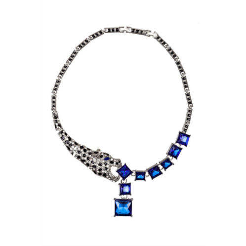 Eye Candy LA lynx necklace - blue