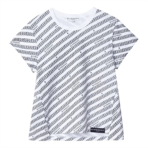 Givenchy girls gray & white t-shirt