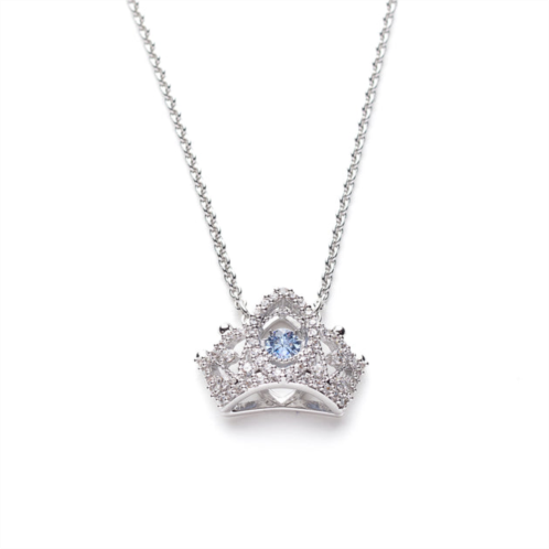 Swarovski womens bee a queen rhodium-plated crystal necklace