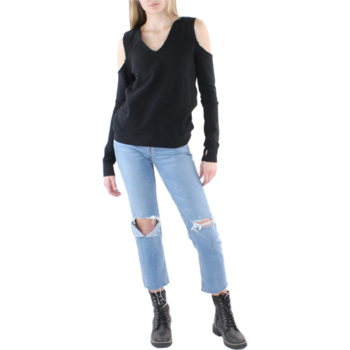 Black Orchid Denim womens cut out destroyed sweatshirt