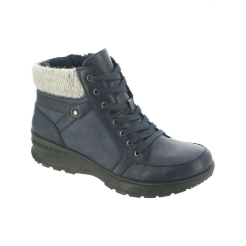 Easy Street glover womens faux leather ankle hiking boots
