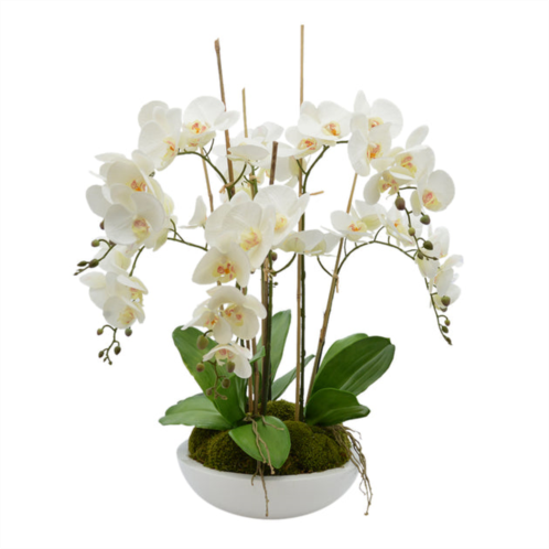 Creative Displays white orchid floral arrangement