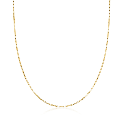 RS Pure ross-simons 14kt yellow gold paper clip link necklace