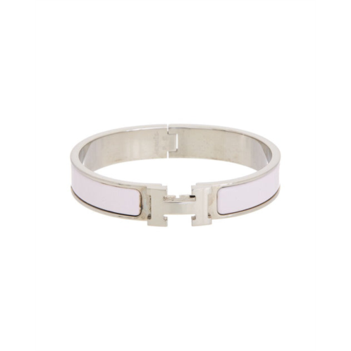 hermes palladium clic clac h bangle (authentic pre-owned)