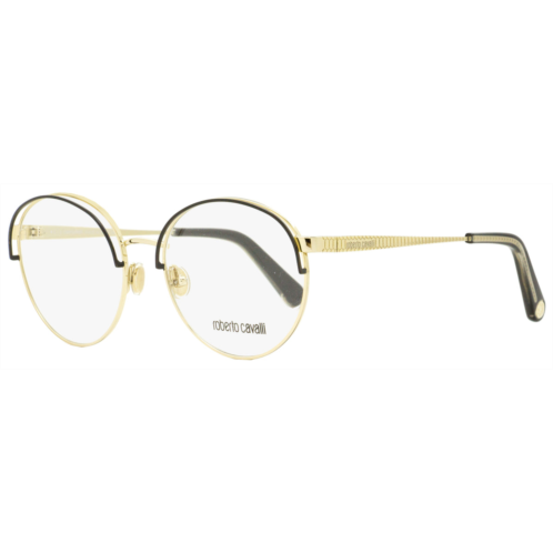 Roberto Cavalli womens oval eyeglasses rc5084 032 gold/black 54mm