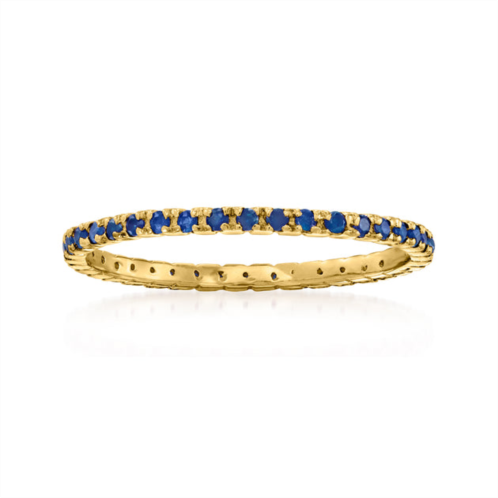 RS Pure ross-simons sapphire eternity band in 14kt yellow gold