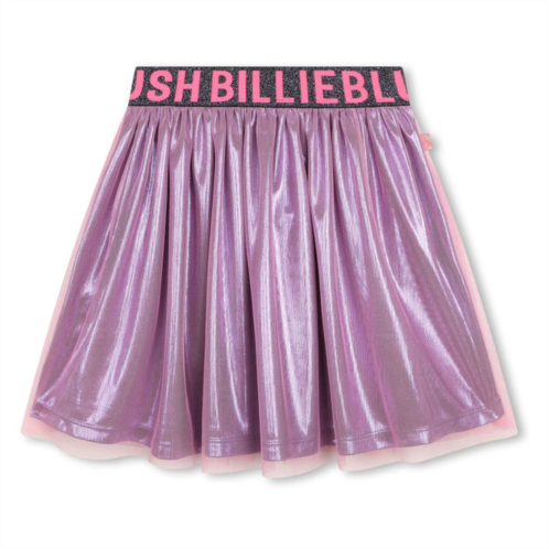 Billieblush pink metallic tulle skirt