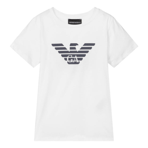 Armani white eagle logo t-shirt