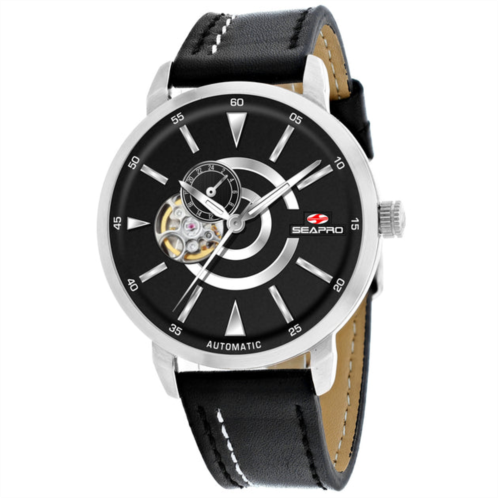Seapro mens black dial watch