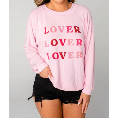 BUDDYLOVE courtney lover lover lover sweatshirt in pink