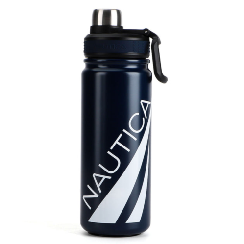Nautica mens oversized logo double-walled stainless steel water bottle