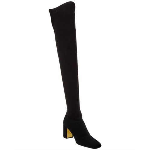 Valentino golden walk 70 canvas over-the-knee boot