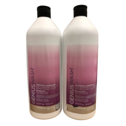 Redken genius wash cleansing conditioner coarse hair duo 33.8 oz each